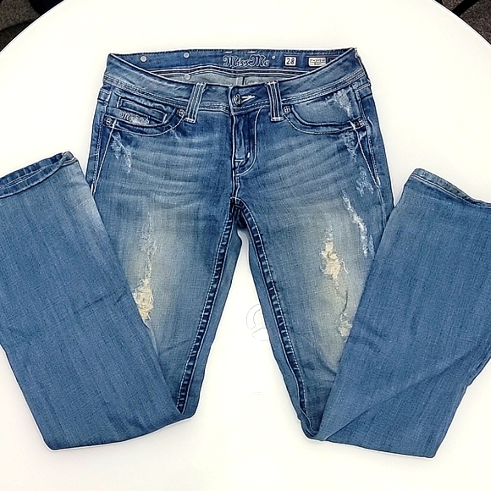 Miss Me distressed bootcut jeans
